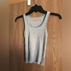 basic snug fit gray/grey tank top size x small